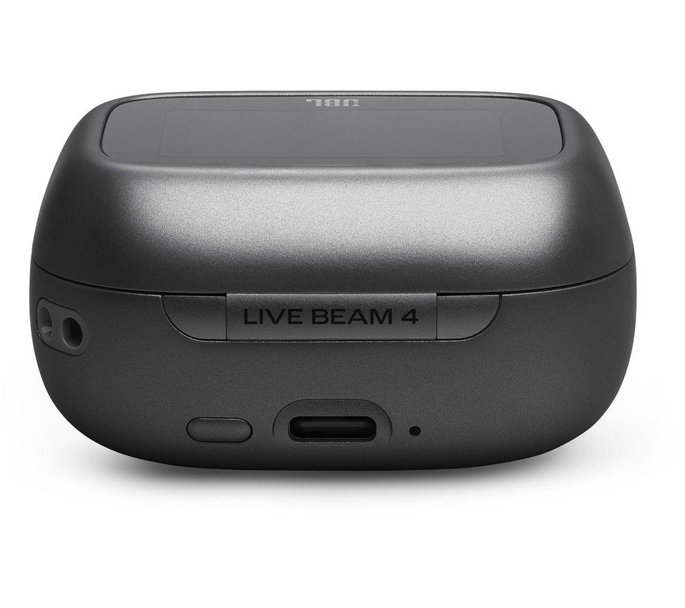 JBL Live Beam 4 Wireless Bluetooth Noise-Cancelling Earbuds - Black image number 5 of 7