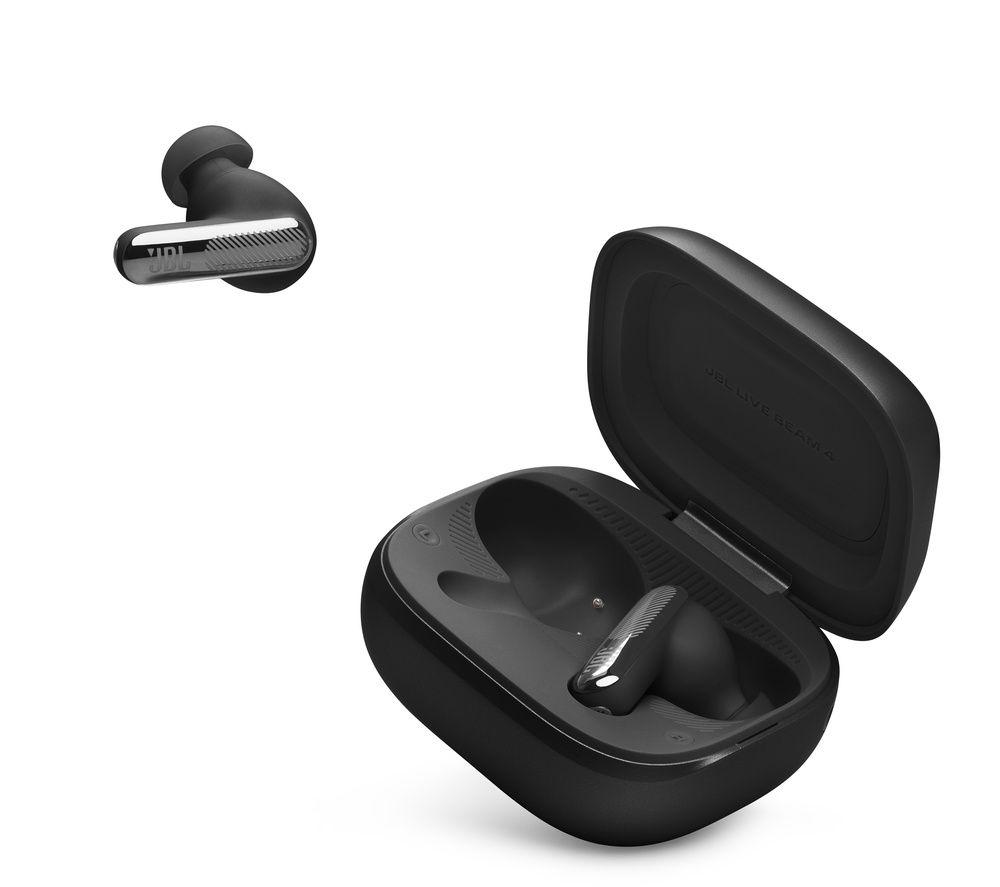 JBL Live Beam 4 Wireless Bluetooth Noise-Cancelling Earbuds - Black image number 6 of 7