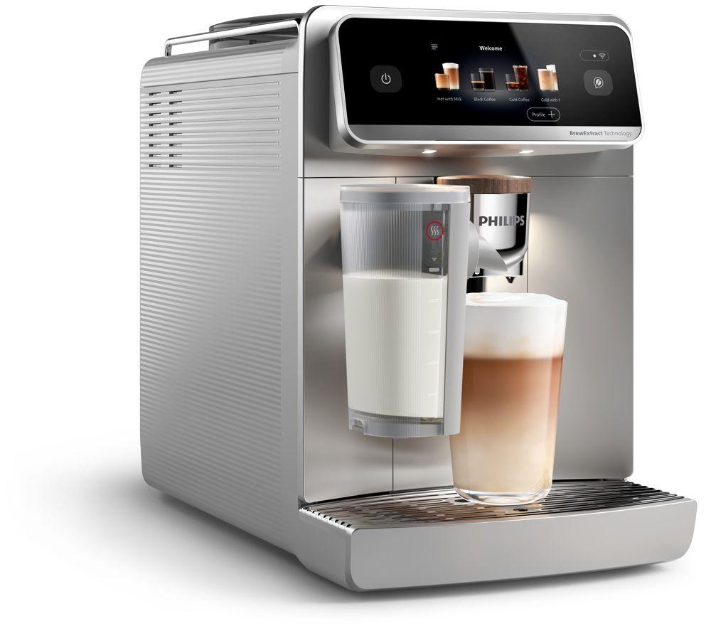 PHILIPS Caf&eacute; Aromis EP8757/20 Bean to Cup Coffee Machine - Silver and Black image number 2 of 9