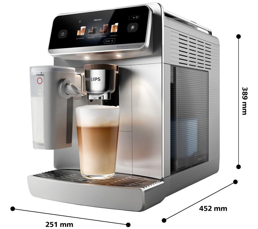 PHILIPS Caf&eacute; Aromis EP8757/20 Bean to Cup Coffee Machine - Silver and Black image number 3 of 9