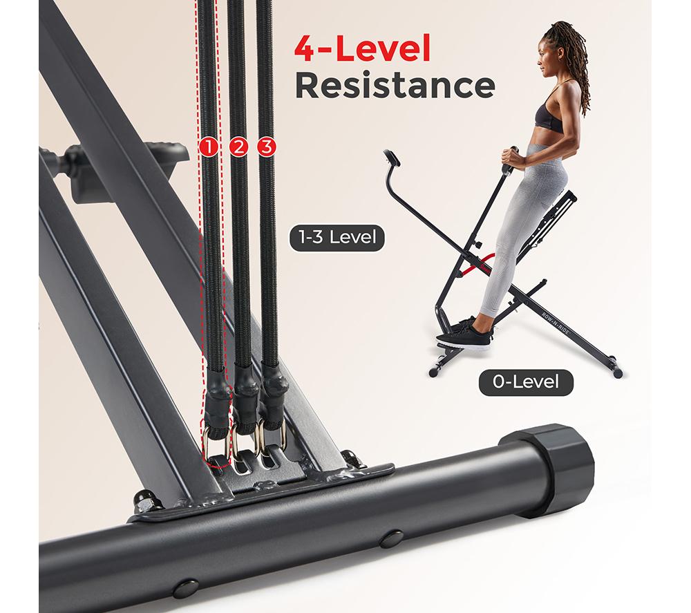 SUNNY HEALTH Smart Upright Row-N-Ride Squat Assist Trainer Machine - Black image number 8 of 13