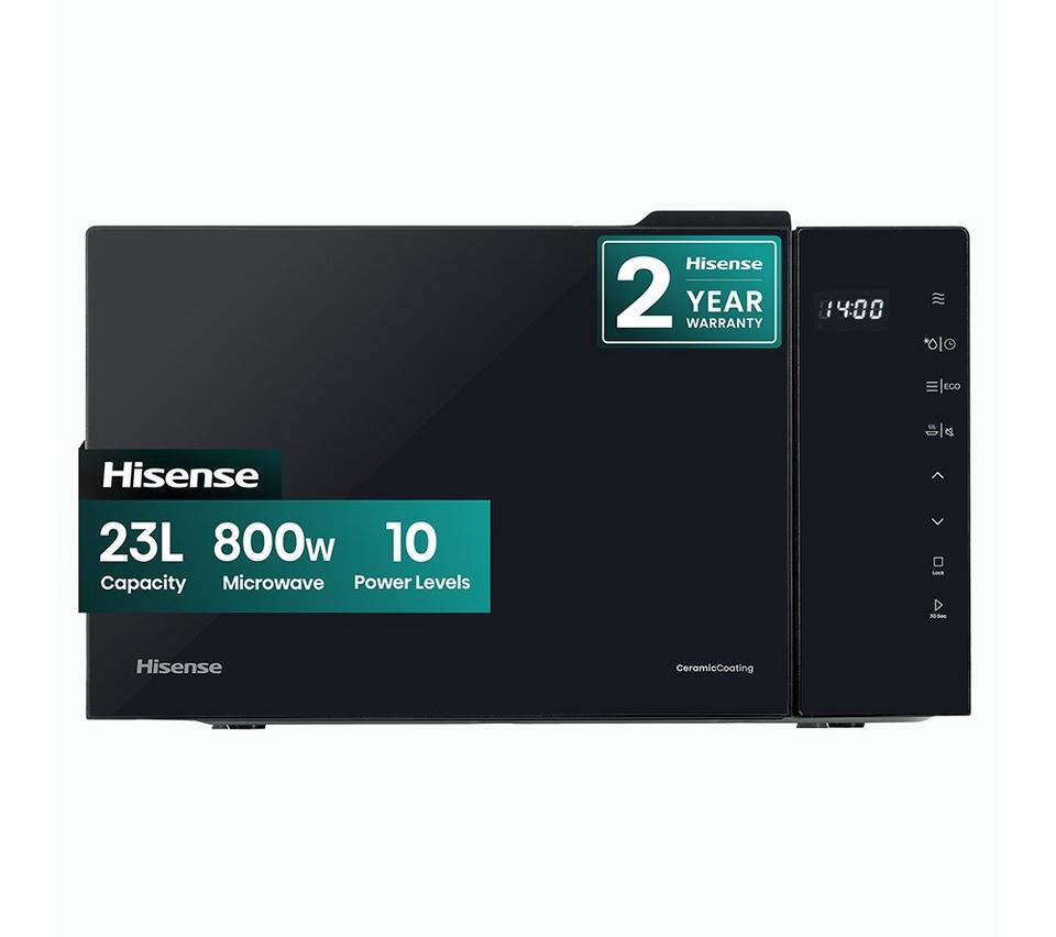 HISENSE H23MOBS5H4UK Compact Solo Microwave - Black