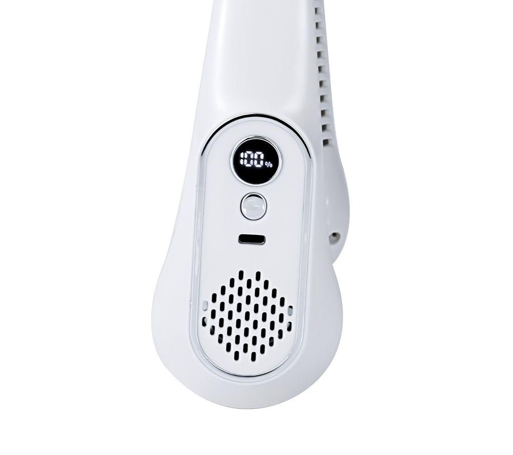 STATUS Rechargeable Neck Fan - White image number 2 of 3