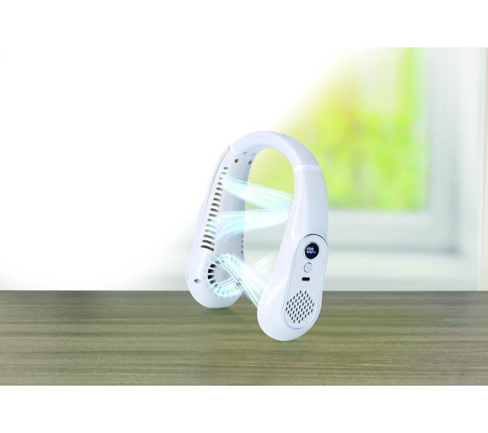 STATUS Rechargeable Neck Fan - White image number 3 of 3