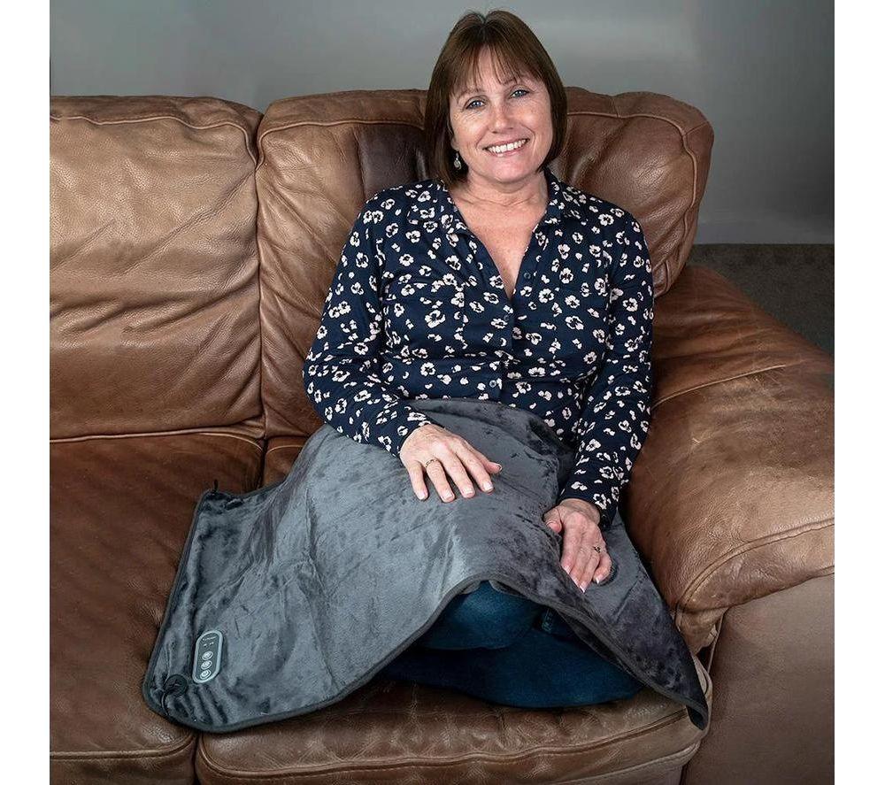 LIFEMAX 1359 Electric Lap Blanket - Grey image number 4 of 4