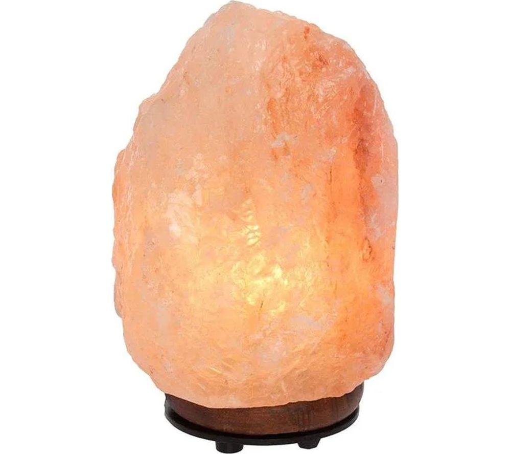 Lifemax Pink Himalayan Salt Lamp - Orange & Brown, Orange,Brown - Image 3