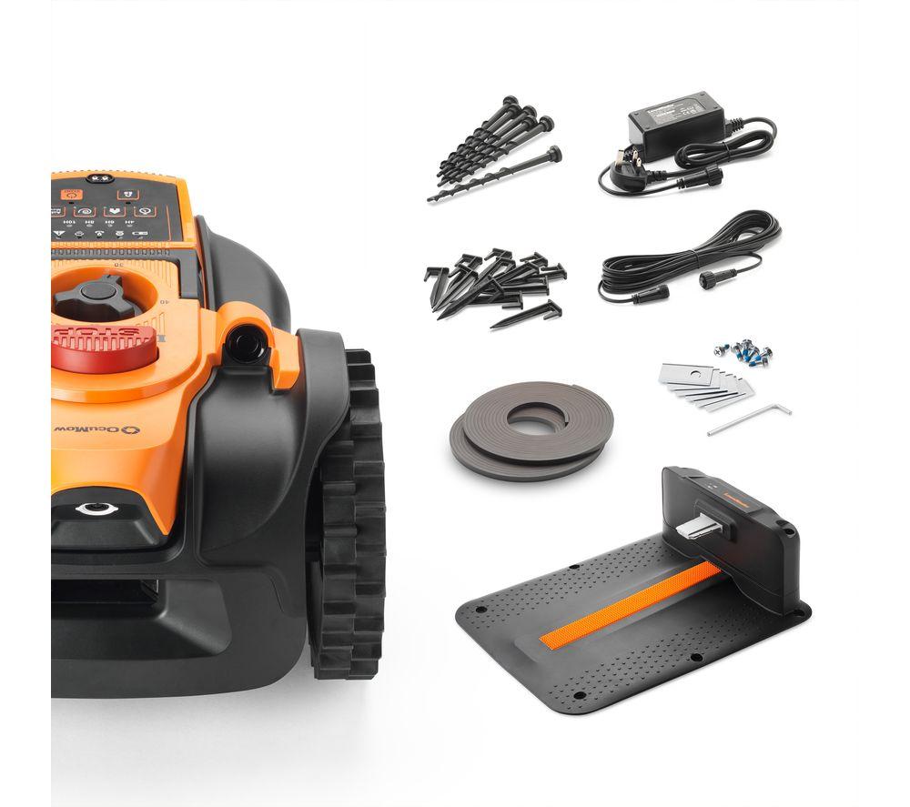 LAWNMASTER OcuMow AMB16-400 Robotic Lawn Mower - Orange & Black image number 2 of 8