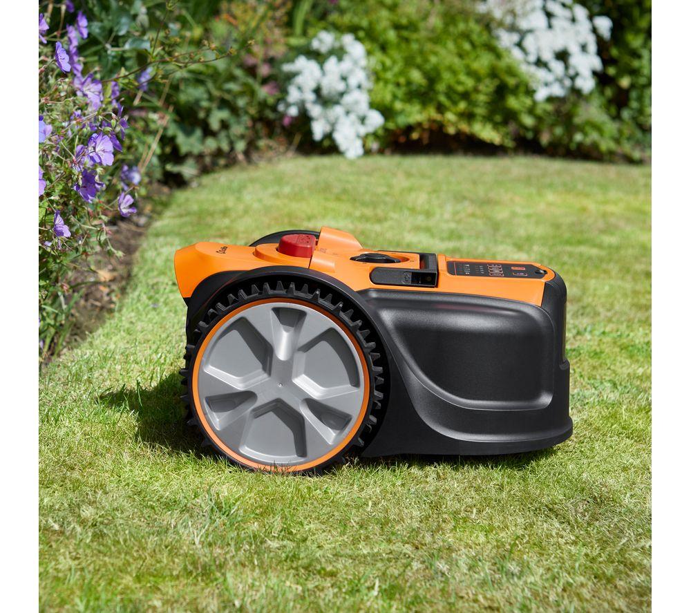 LAWNMASTER OcuMow AMB16-400 Robotic Lawn Mower - Orange & Black image number 3 of 8