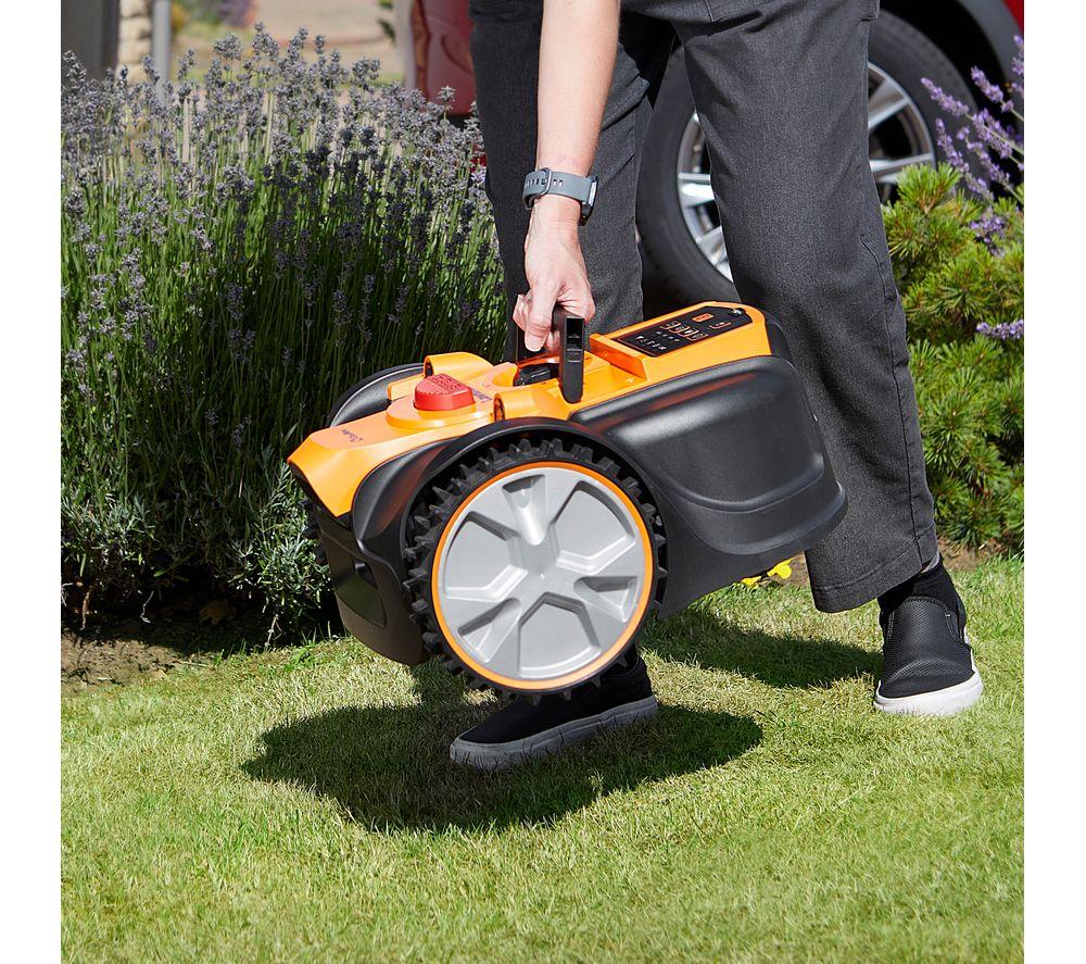 LAWNMASTER OcuMow AMB16-400 Robotic Lawn Mower - Orange & Black image number 4 of 8