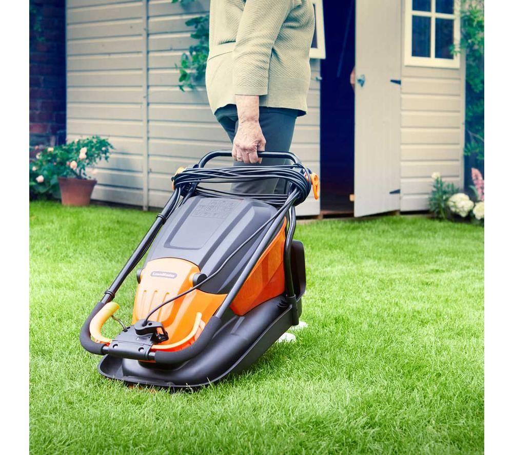 LAWNMASTER MEH1733-01 Corded Hover Lawn Mower - Orange & Black image number 3 of 10