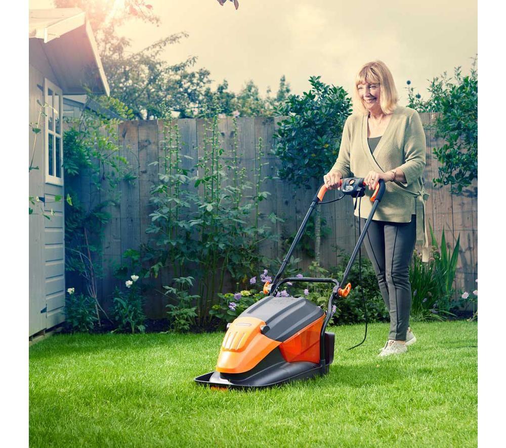 LAWNMASTER MEH1733-01 Corded Hover Lawn Mower - Orange & Black image number 4 of 10