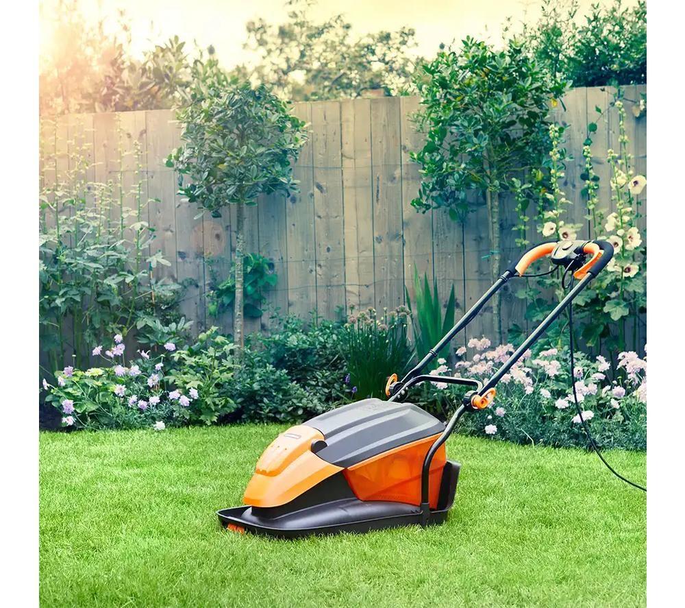 LAWNMASTER MEH1733 COMBO Hover Lawnmower & Grass Trimmer - Orange & Black image number 4 of 9