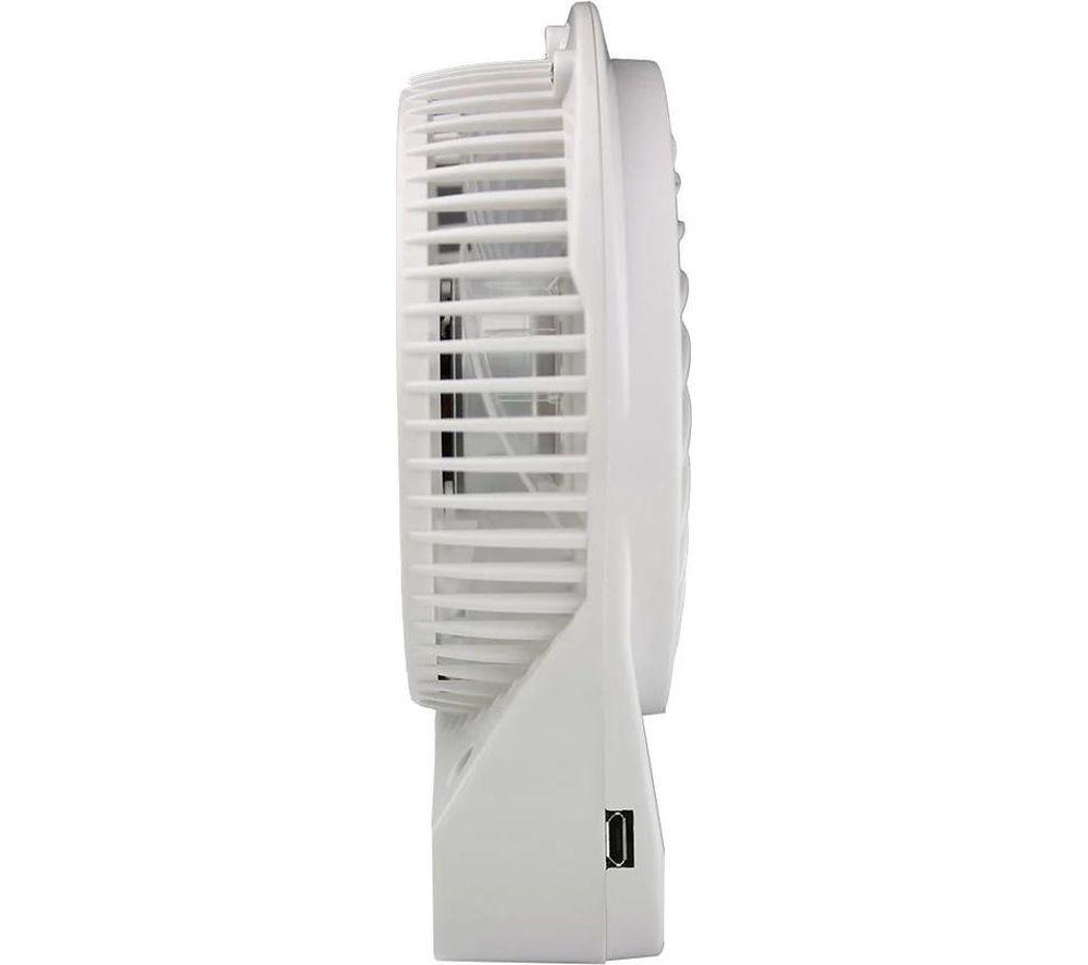 LIFEMAX Mighty Battery-Powered Portable Fan - White image number 2 of 2