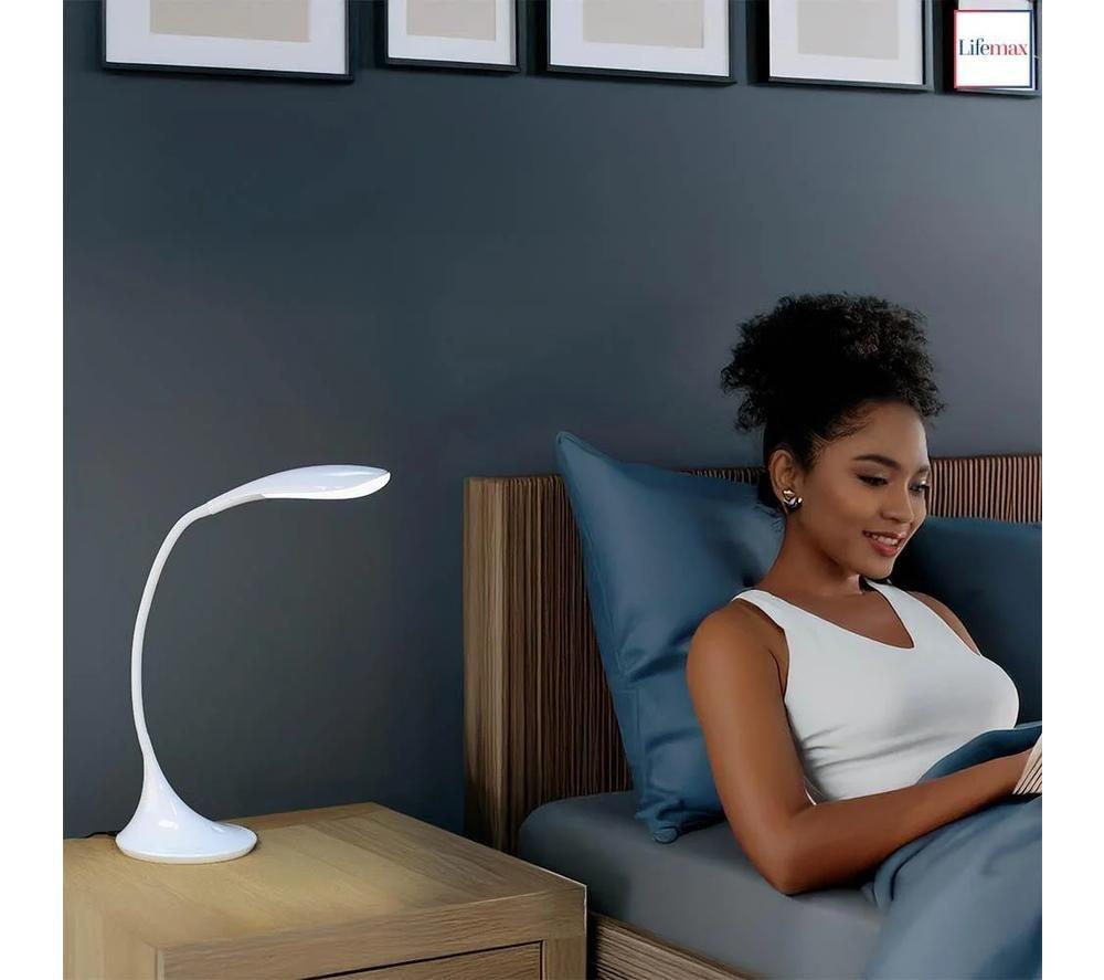 LIFEMAX Daylight LED Desk Lamp - White image number 2 of 3