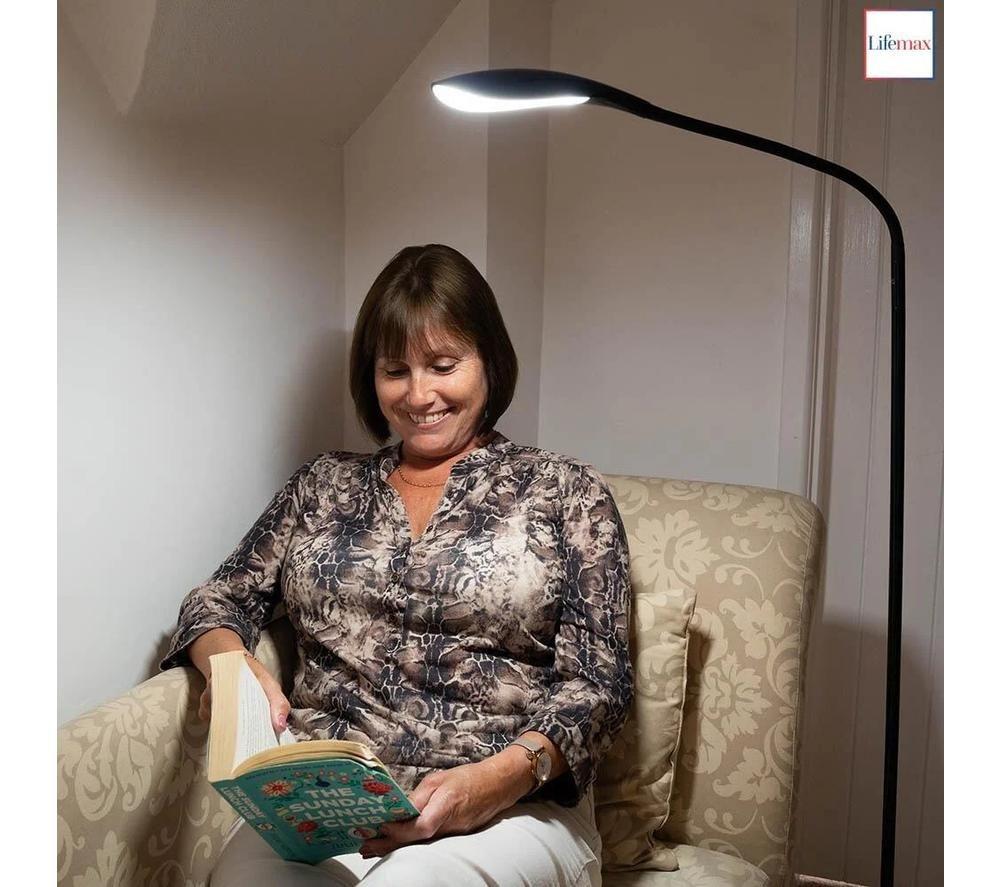LIFEMAX Daylight LED Floor Lamp - Black image number 2 of 4