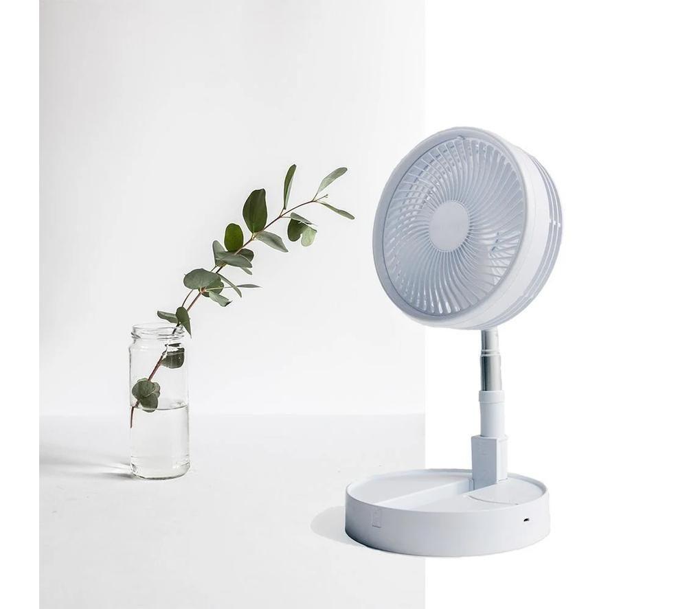 LIFEMAX 2208 Battery-Powered Foldable Fan - White image number 3 of 7