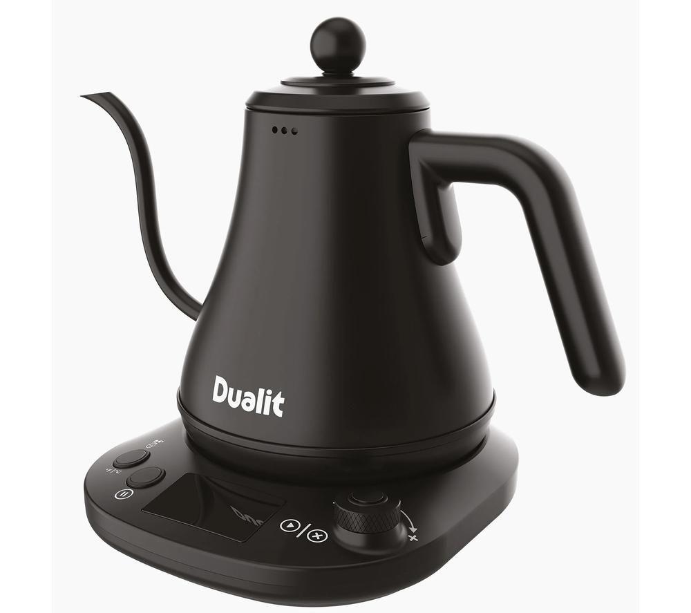 Dualit Pour Over Electric Kettle - Matte Black, Black