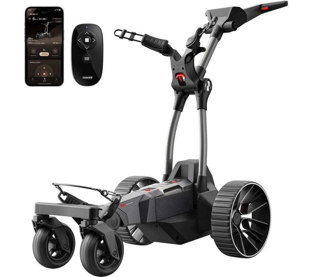 NAVEE Birdie 3 36 Hole Electric Golf Trolley - Black image number 2 of 3