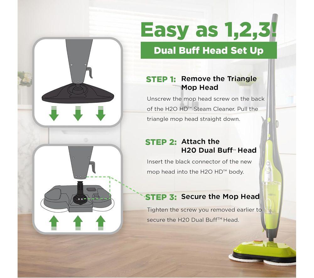 THANE H2O HD Steam Mop - Black & Green image number 7 of 9