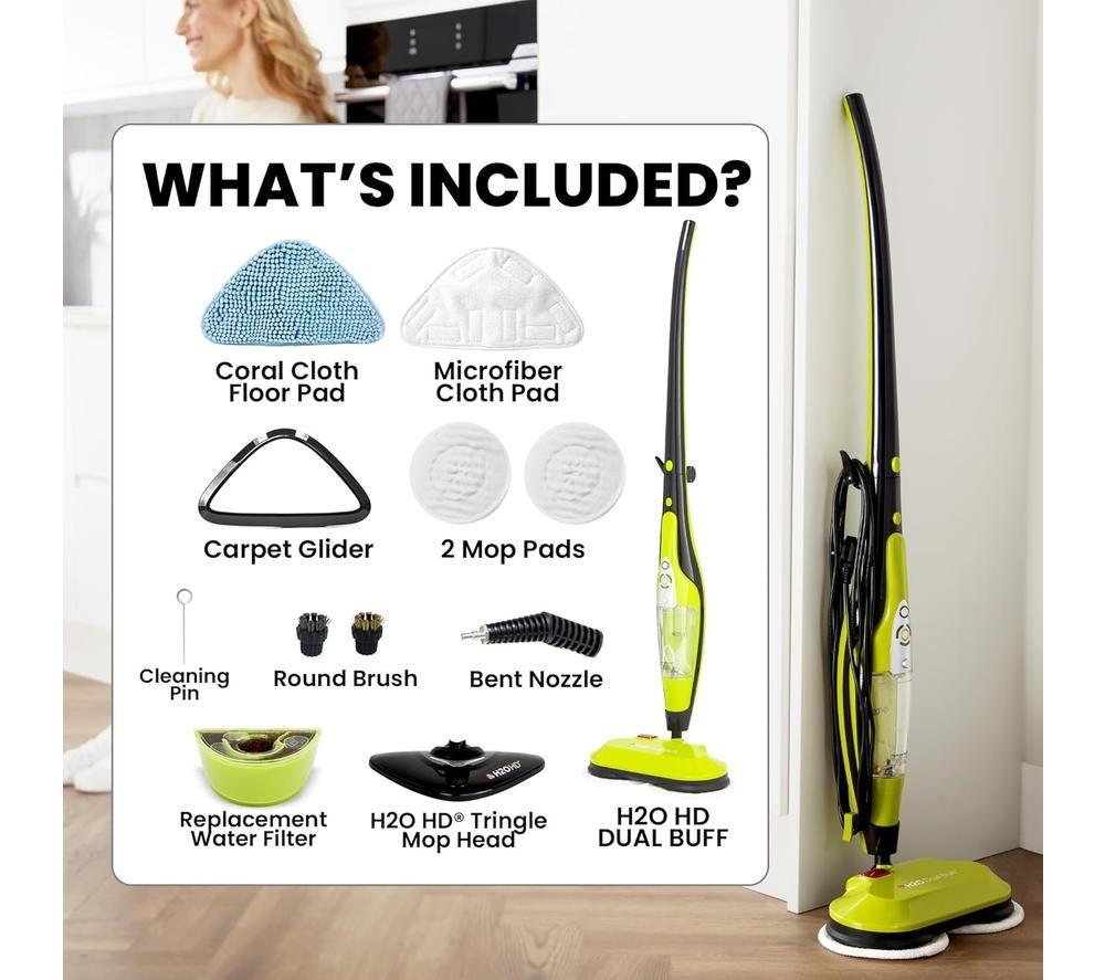 THANE H2O HD Steam Mop - Black & Green image number 8 of 9