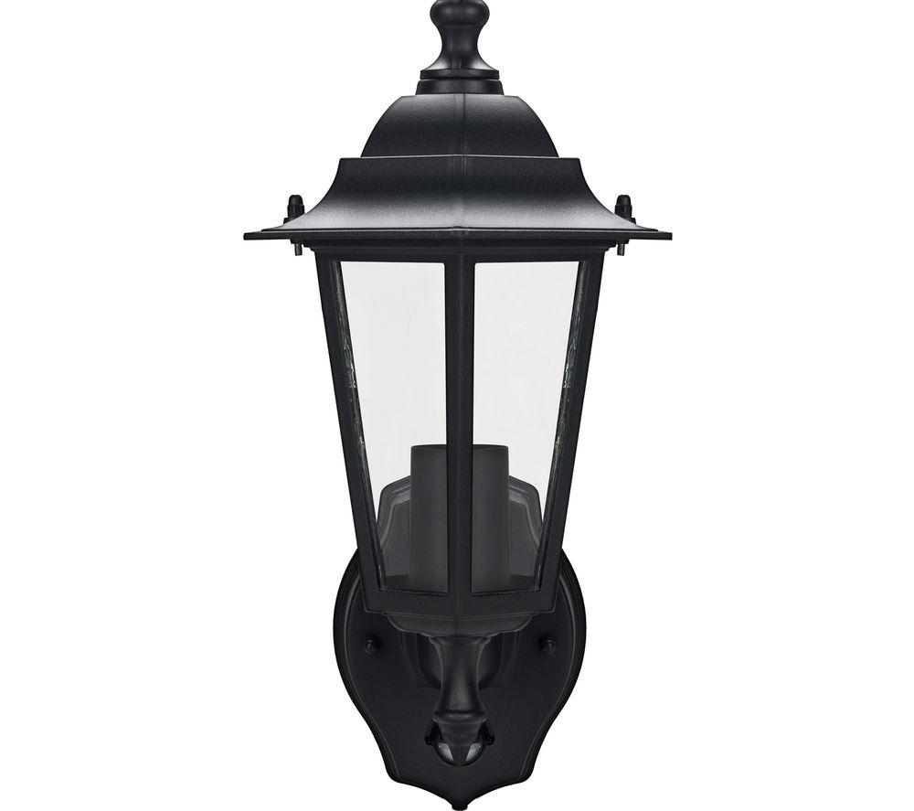 LUCECO LEXDCL6PB-02 Outdoor LED Wall Lantern with PIR Motion Sensor - Black image number 2 of 5