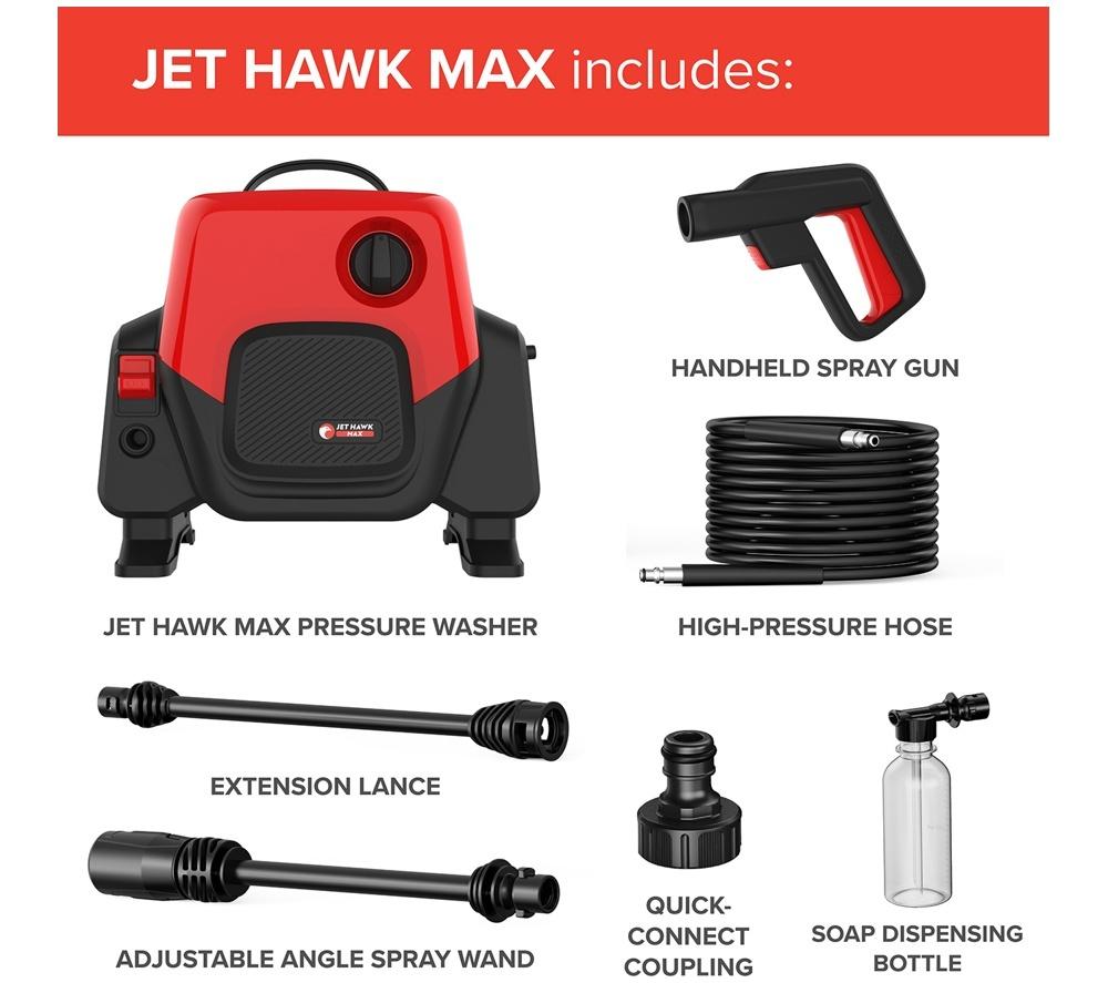 DREW&COLE Jet Hawk Max Corded Pressure Washer - 100 bar image number 6 of 15