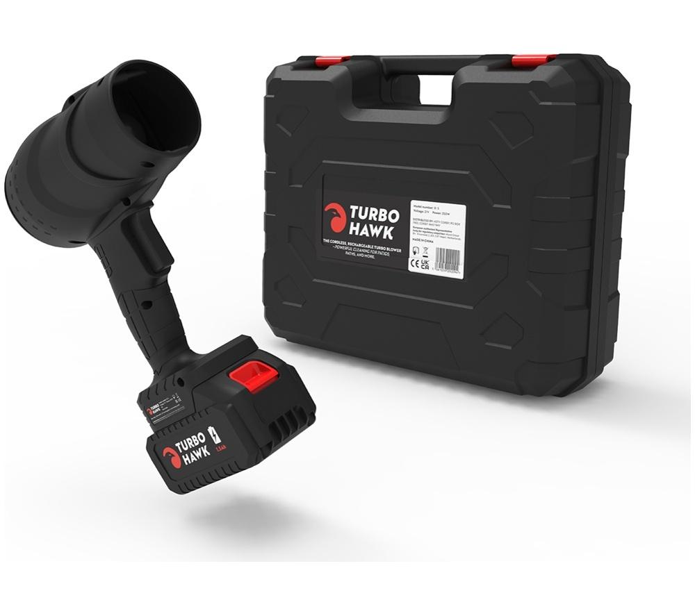 GARDEN FORCE Turbo Hawk Cordless Leaf Blower - Black & Red