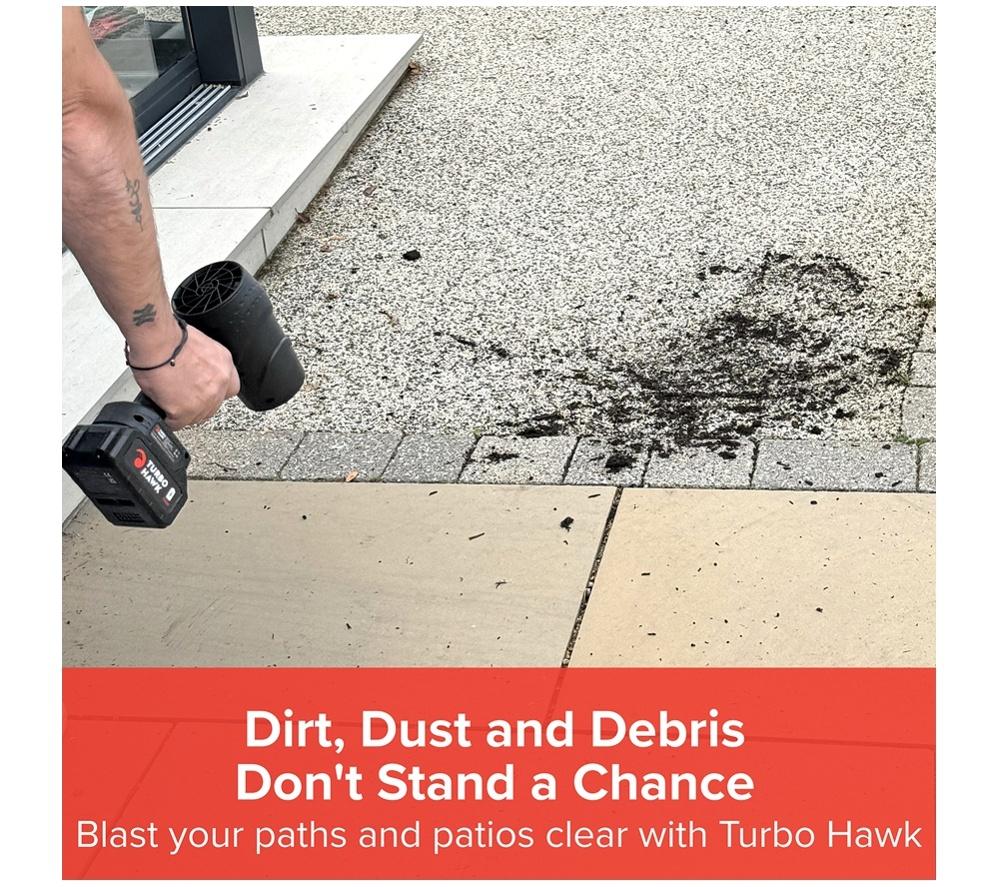DREW&COLE Turbo Hawk Cordless Leaf Blower - Black & Red image number 10 of 20