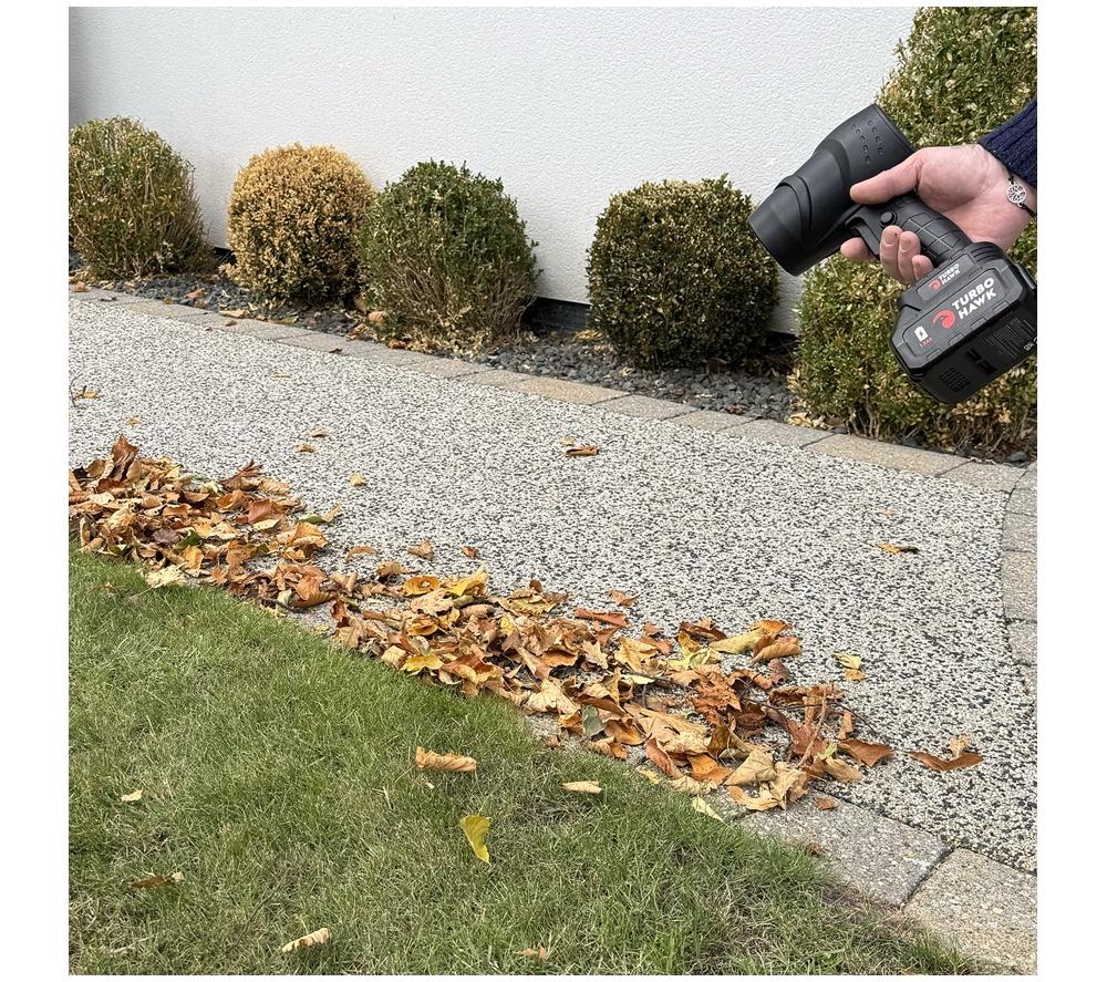DREW&COLE Turbo Hawk Cordless Leaf Blower - Black & Red image number 19 of 20