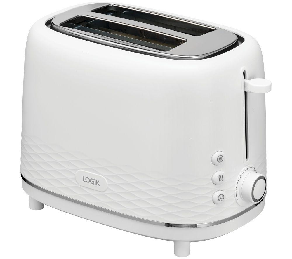 LOGIK L02PTW26 2-Slice Toaster - White