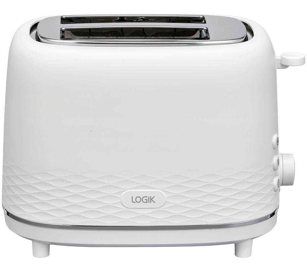 LOGIK L02PTW26 2-Slice Toaster - White image number 4 of 7