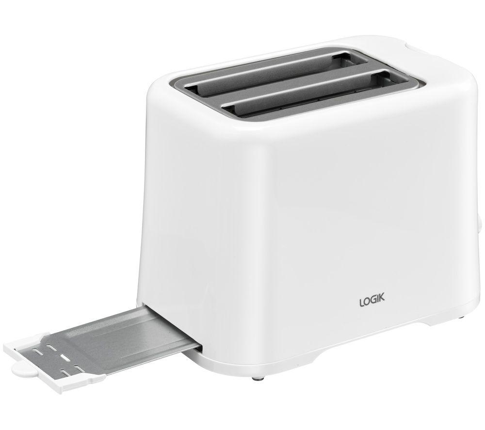 LOGIK L02TW26 2-Slice Toaster - White image number 2 of 6