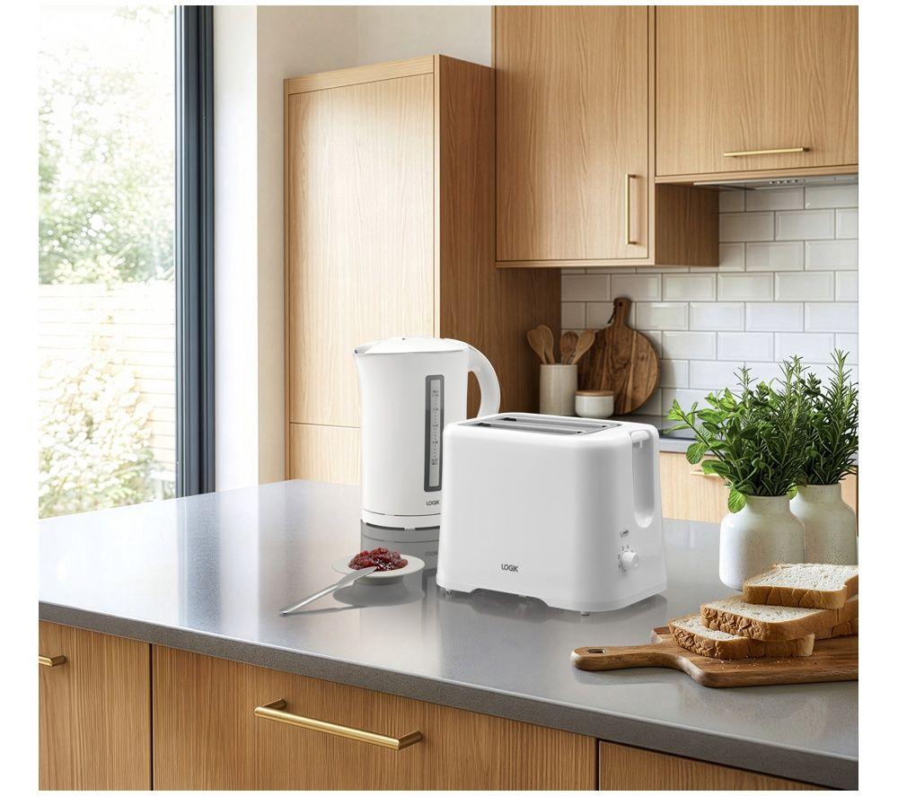 LOGIK L02TW26 2-Slice Toaster - White image number 6 of 6