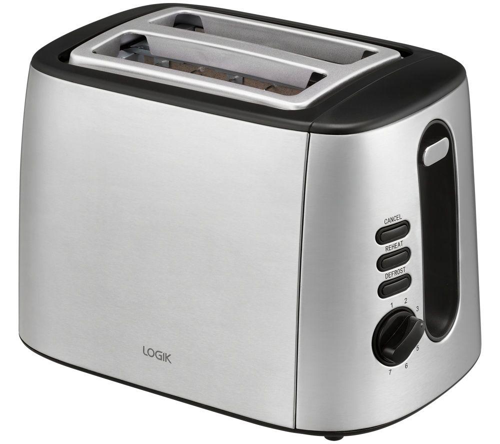 LOGIK L02TS26 2 Slice Toaster - Stainless Steel