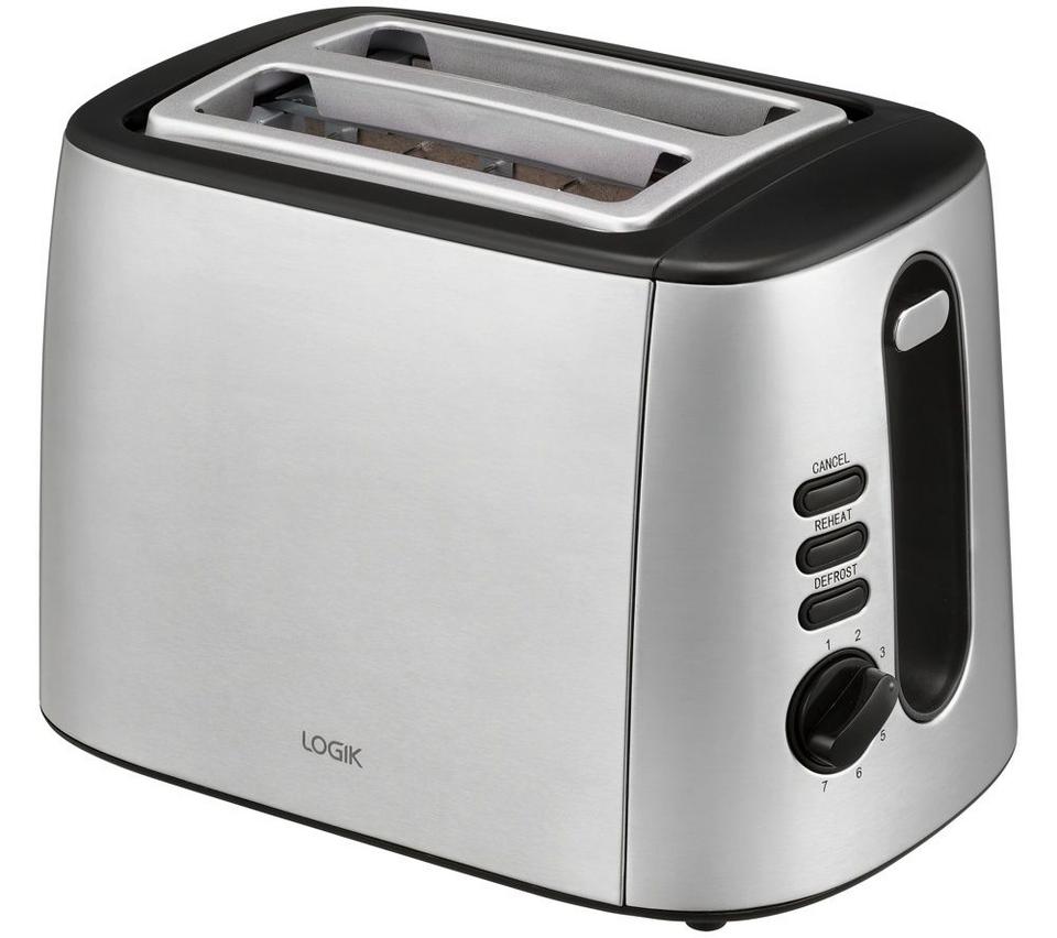 LOGIK L02TS26 2 Slice Toaster - Stainless Steel