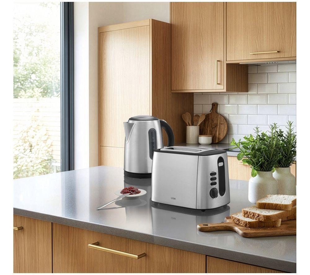 LOGIK L02TS26 2 Slice Toaster - Stainless Steel image number 7 of 7