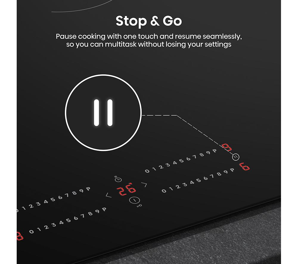 HISENSE HIC8422BSC 80cm Electric Induction Hob - Black image number 5 of 18