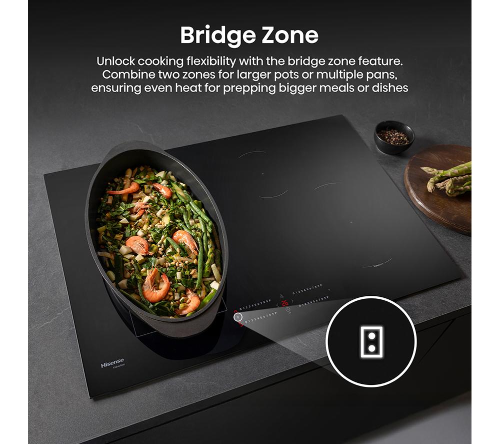 HISENSE HIC8422BSC 80cm Electric Induction Hob - Black image number 6 of 18