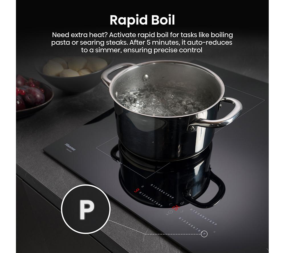 HISENSE HIC8422BSC 80cm Electric Induction Hob - Black image number 8 of 18