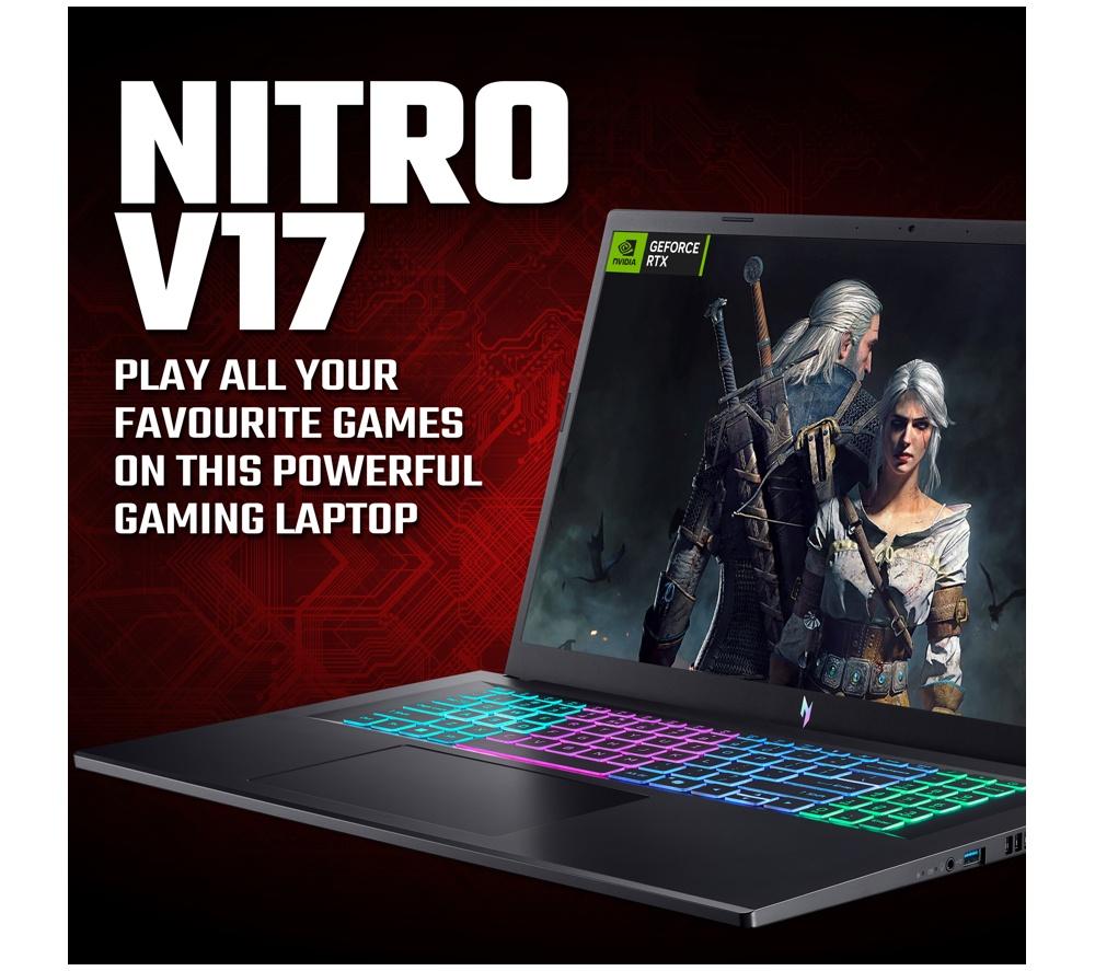 ACER Nitro V17 AI 17.3" Gaming Laptop - Intel&reg; Core&trade; 7, RTX 5060, 512 GB SSD image number 2 of 11