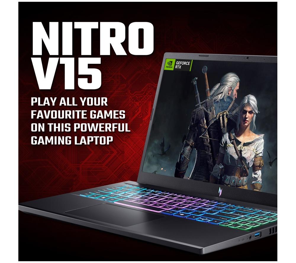ACER Nitro V15 15.6" Gaming Laptop - AMD Ryzen 7, RTX 5060, 512 GB SSD image number 2 of 11