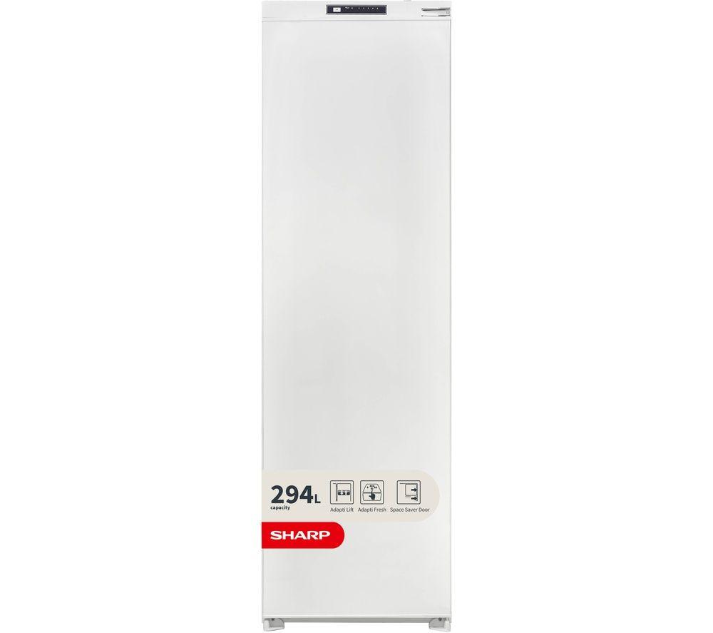 SHARP SJ-LE300E01X-EN Integrated Tall Larder Fridge - Sliding Hinge