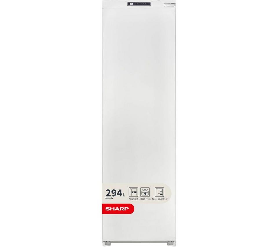 SHARP SJ-LE300E01X-EN Integrated Tall Larder Fridge - Sliding Hinge