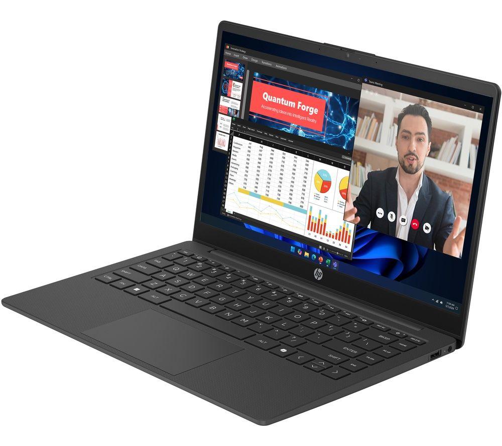 HP 14-ep2501sa 14" Laptop - Intel&reg; N150, 128 GB UFS, Jet Black image number 3 of 8