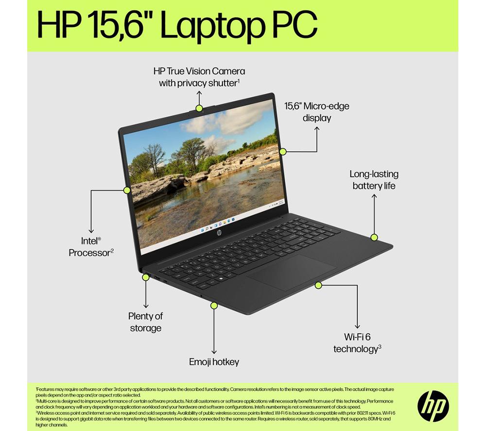 HP 15-fd1505sax 15.6" Laptop - Intel&reg; Core&trade; 5, 512 GB SSD, Black image number 8 of 21