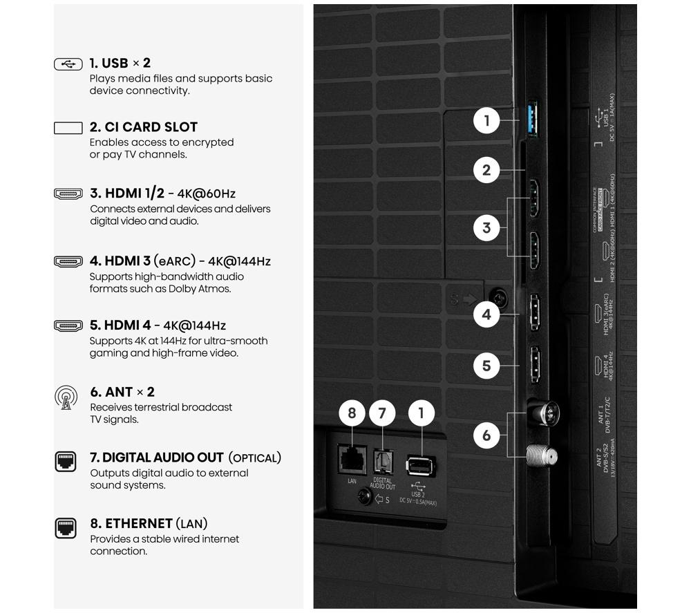 HISENSE E7S PRO 50" QLED 4K HDR Smart TV with Freely - 50E7STUK PRO image number 12 of 14