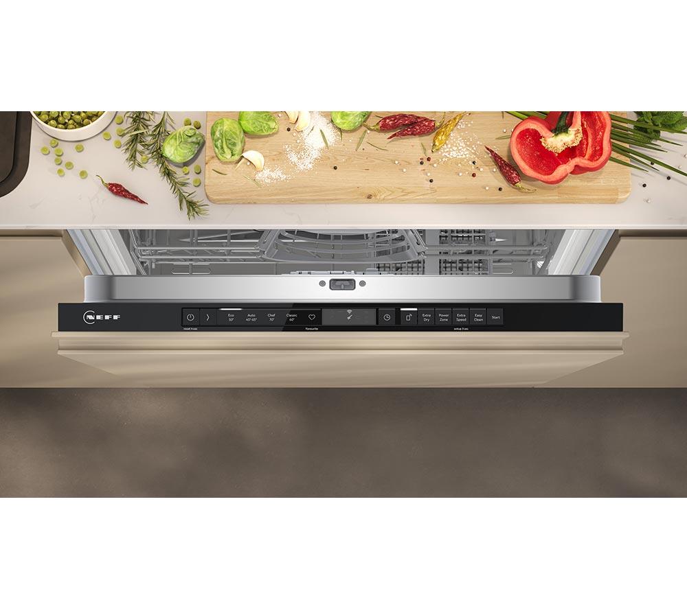 NEFF N30 S153HKX06G Full-size Fully Integrated WiFi-enabled Dishwasher image number 4 of 12