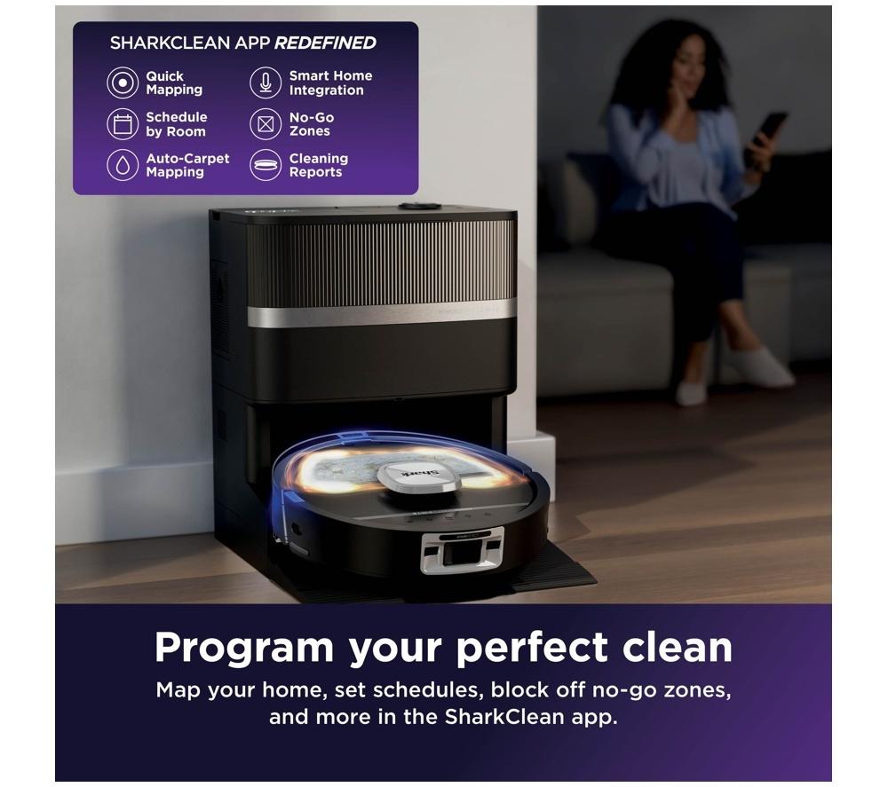 SHARK PowerDetect UV Reveal RV3000XEUK Robot Vacuum Cleaner &ndash; Black image number 10 of 10