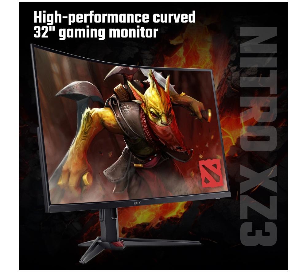 ACER Nitro XZ323QUP1 Quad HD 31.5" Curved VA LCD Gaming Monitor - Black image number 2 of 9