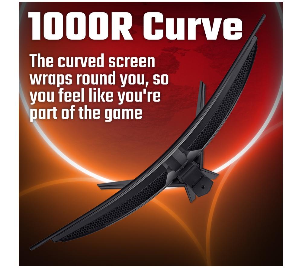 ACER Nitro XZ323QUP1 Quad HD 31.5" Curved VA LCD Gaming Monitor - Black image number 6 of 9